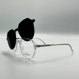 Cadre Lunette Hackett Clips 2 en 1 Transparent – Élégance et Praticité