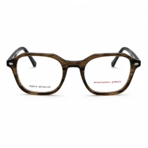 lunettes de vue marron avec clip solaire