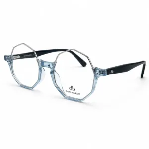 lunettes de vue octogonales avec clip solaire