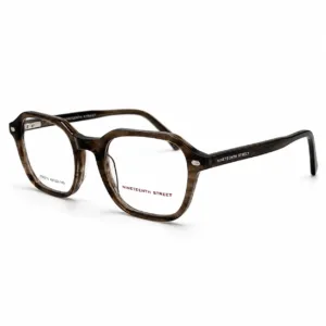 lunettes de vue marron avec clip solaire