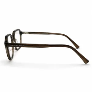 lunettes de vue marron avec clip solaire