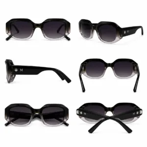 Lunettes de Soleil Martinelli Dégradé Noir Gris