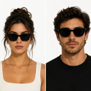 Lunettes de Soleil Martinelli Carrées Noires