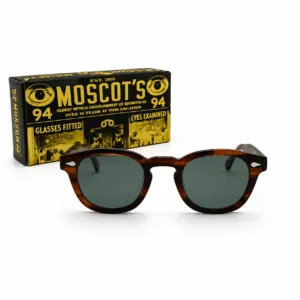Lunettes de soleil Moscot écaille à verres verts