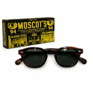 Lunettes de soleil Moscot écaille à verres verts