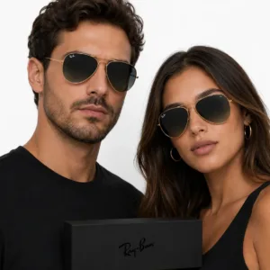 Lunettes de Soleil Ray-Ban Aviator Dorées